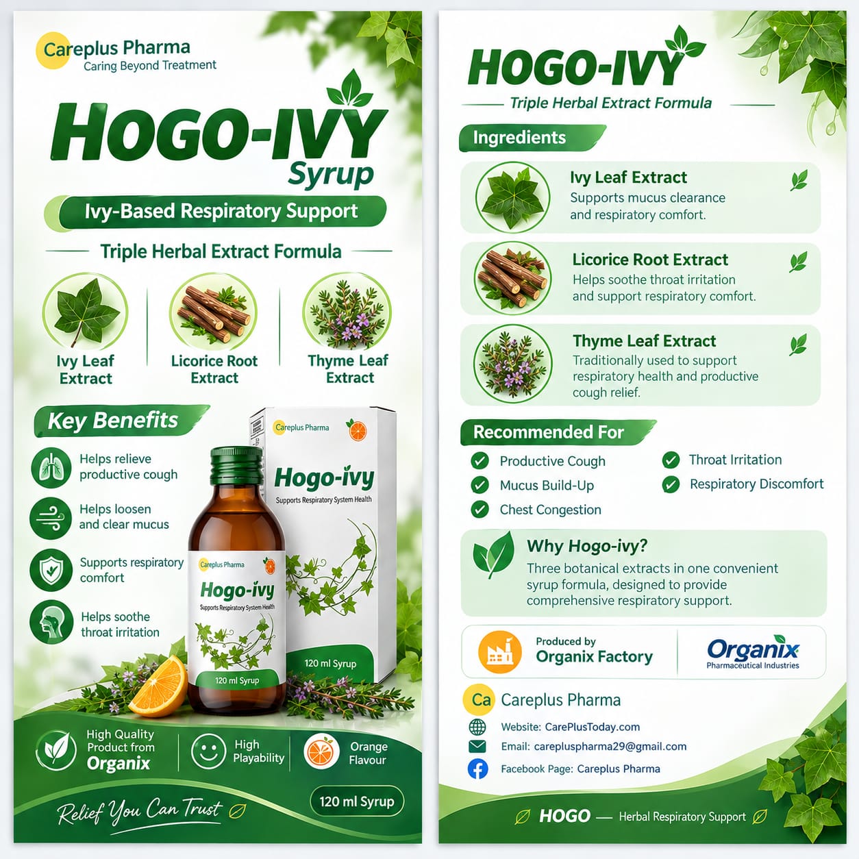 Meet Hogo-ivy: Three Botanical Extracts in One Syrup